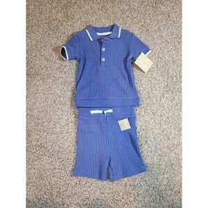 NWT Little Me Boys Polo Shorts Size 18m